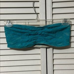 PINK Victoria's Secret Teal Lace Bandeau